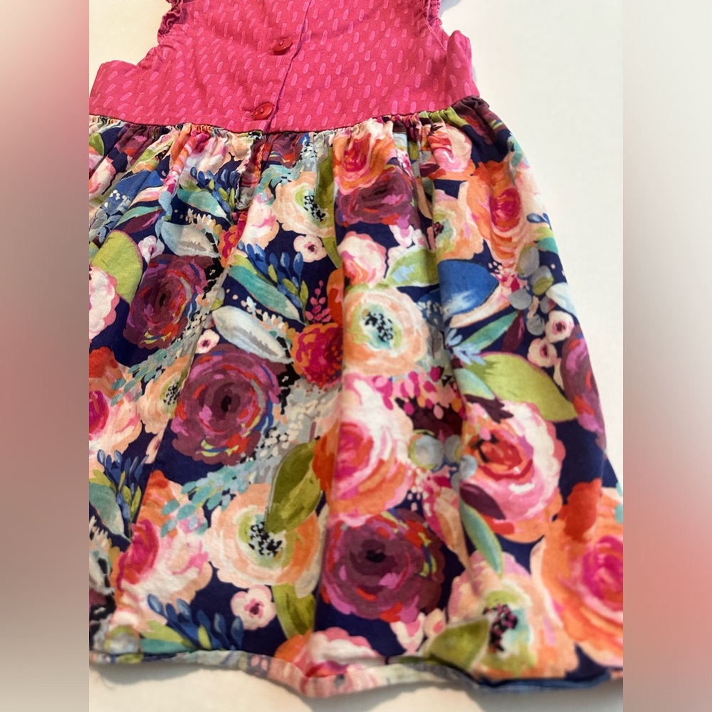 5T Ricrac & Ruffles Floral Dress - Picture 9 of 11